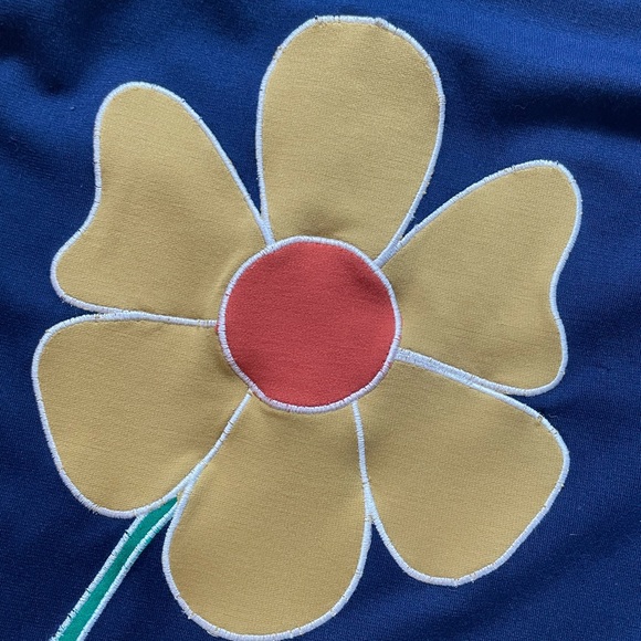 ModCloth Flower Dress Sz S Blue - Picture 2 of 6